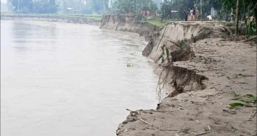 বকশীগঞ্জে দশানী নদীর তীব্র ভাঙ্গন, ভিটেহারা প্রায় দুইশতাধিক পরিবার
