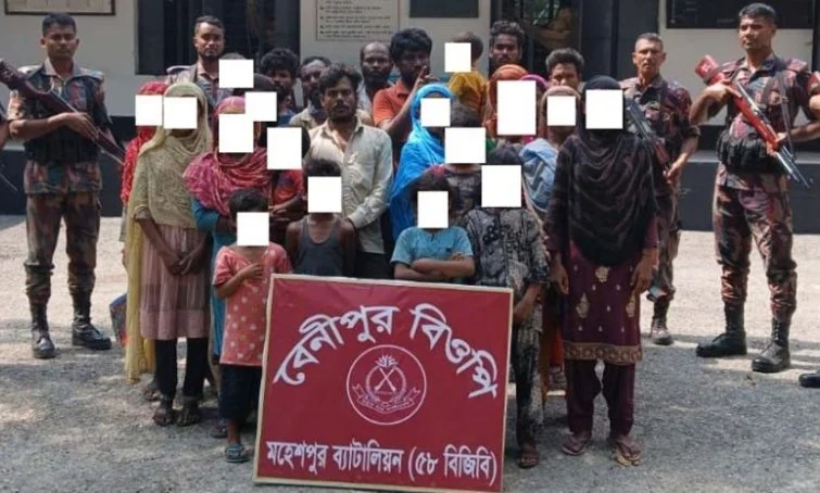 চুয়াডাঙ্গায় সীমান্তে বিএসএফ ২৬ বাংলাদেশিকে হস্তান্তর করেছে