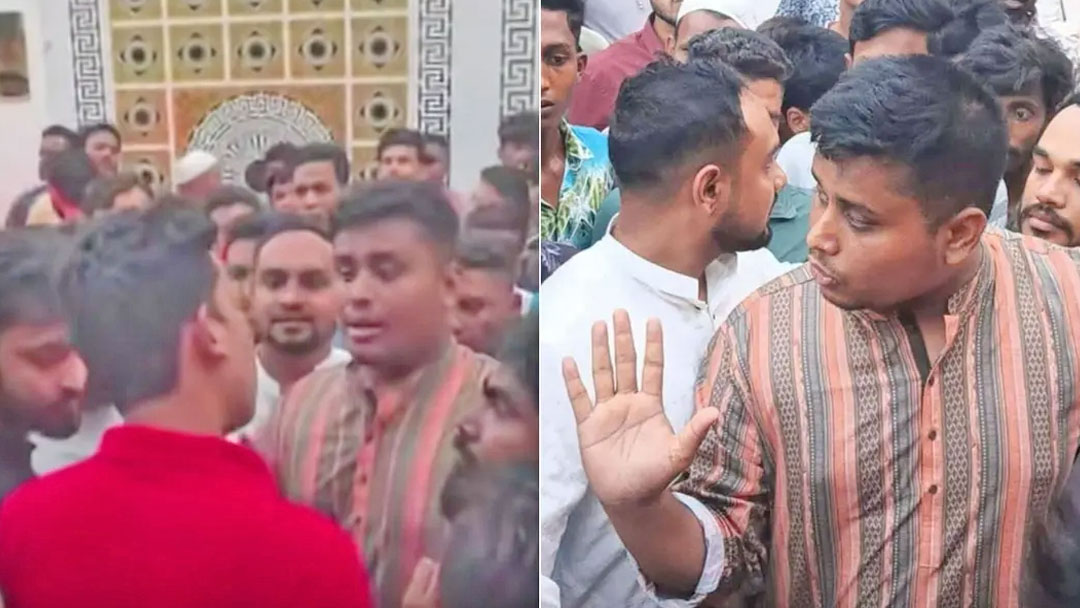 চট্টগ্রামে সাবেক মেয়রের বাসায় তোপের মুখে হাসনাত আবদুল্লাহ